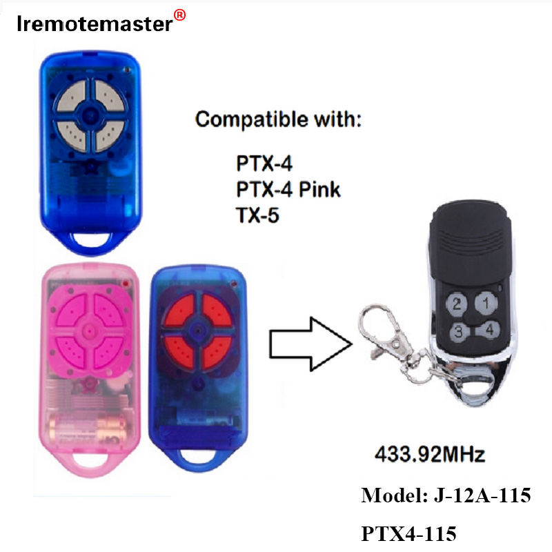 Fir PTX4 433,92 MHz Gate Garage Dier Fernsteierung Rolling Code